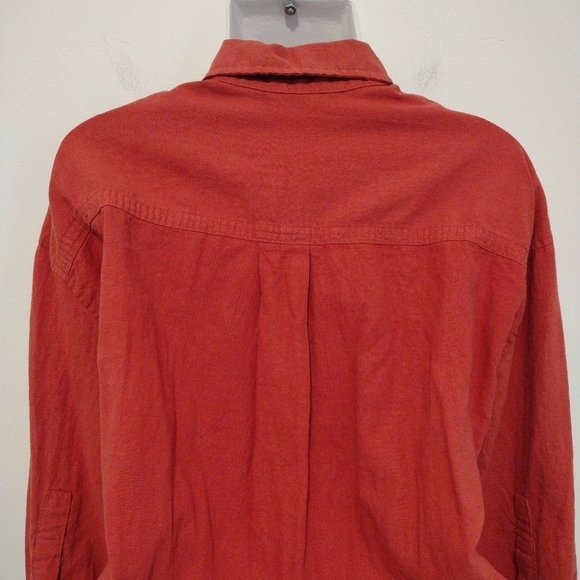 Zara - Salmon Button Front Shirt - Picture 7 of 12